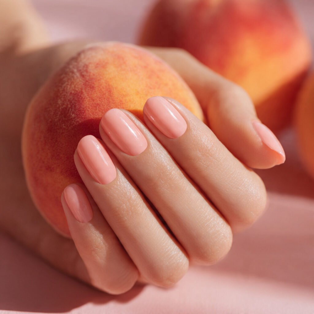 28 Stunning End of Summer Nail Color Ideas You Need to Try Now 12 Peach Sorbet Nail Ideas