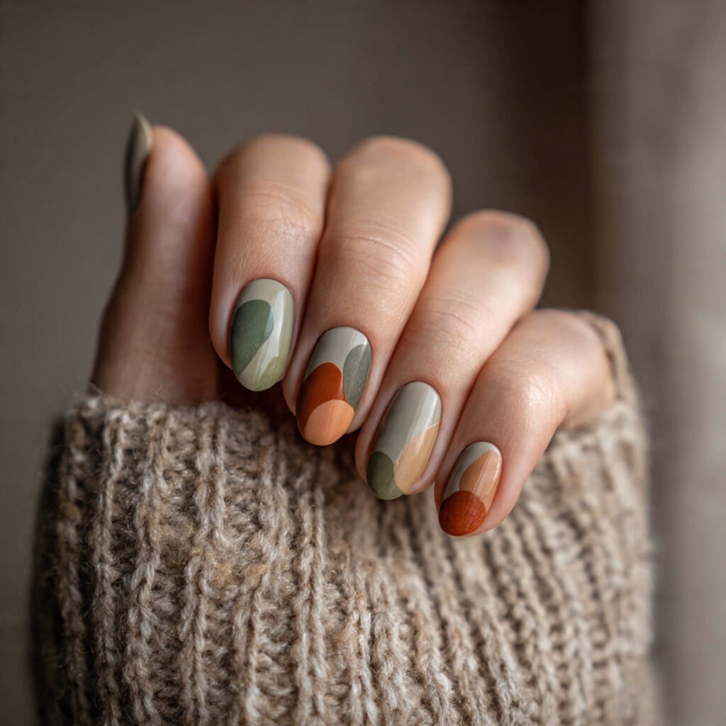 Muted Earthy Pebble Shapes