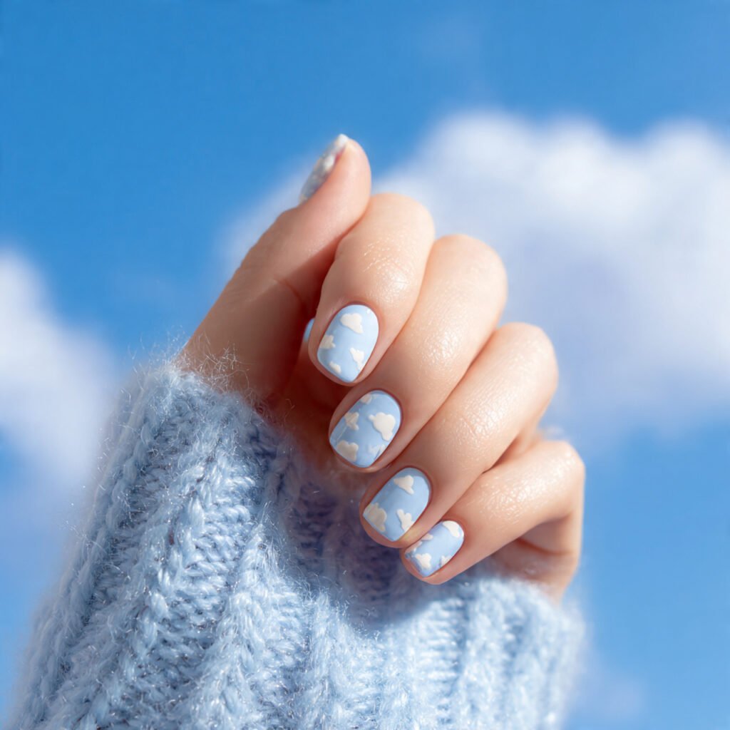 Cloud Puff Nail Ideas