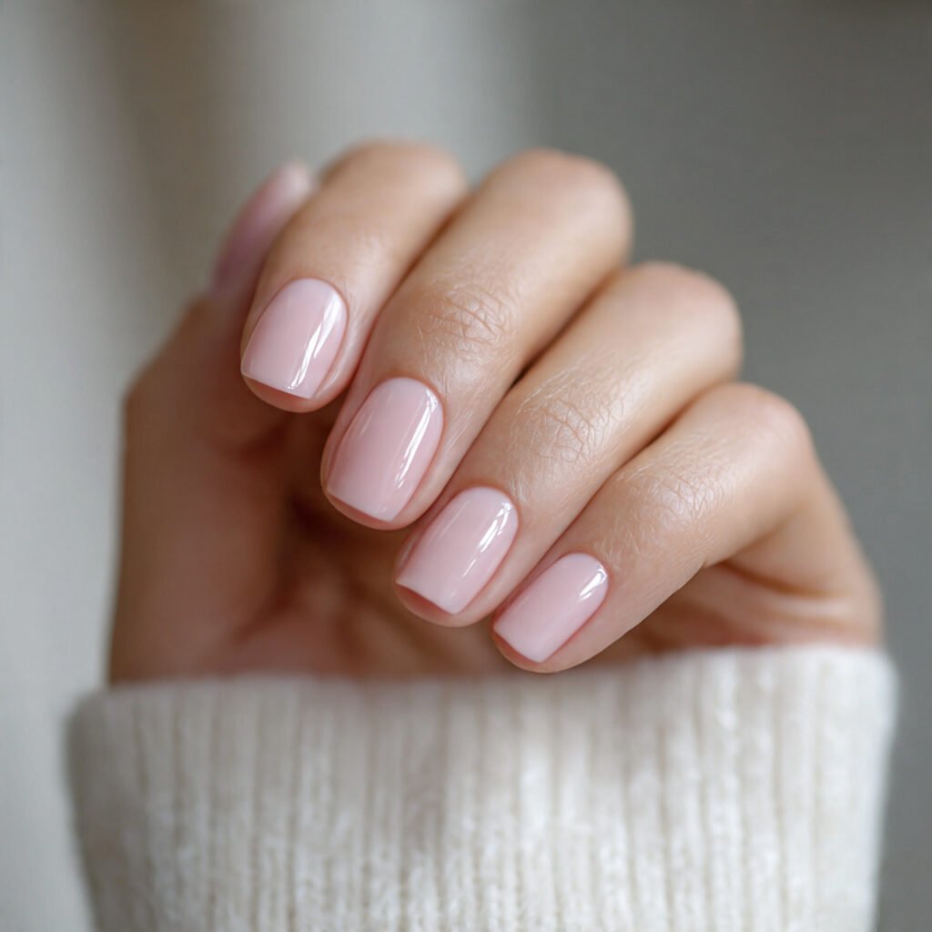 Soft Pink Minimalist Nails