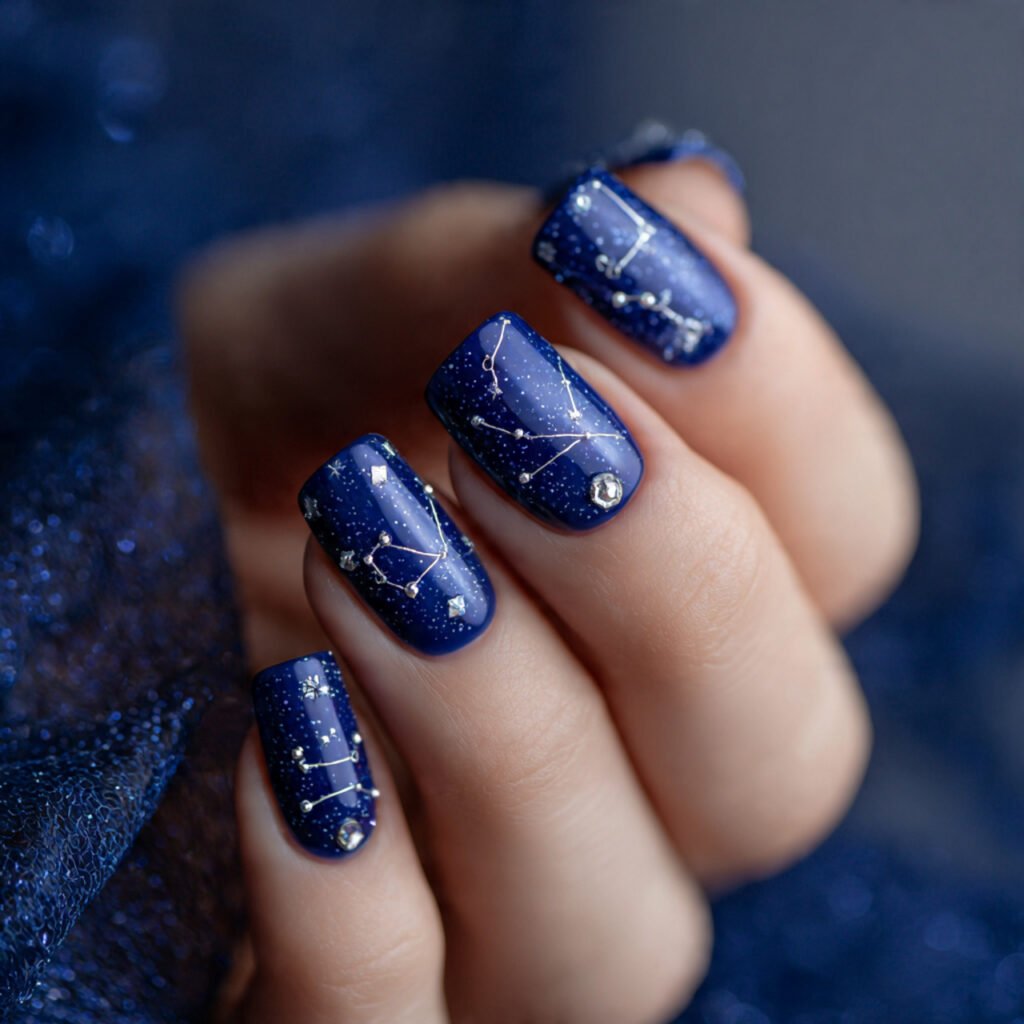 Discover 22 Creative Wow Nail Ideas for Your Next Look 12 Celestial Star Constellations