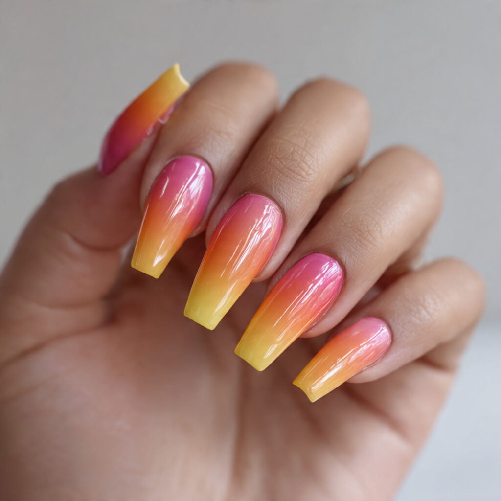 Ombre sunset gradient ideas