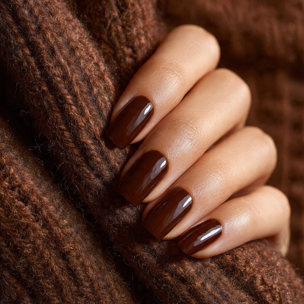 Walnut Brown Nail Ideas