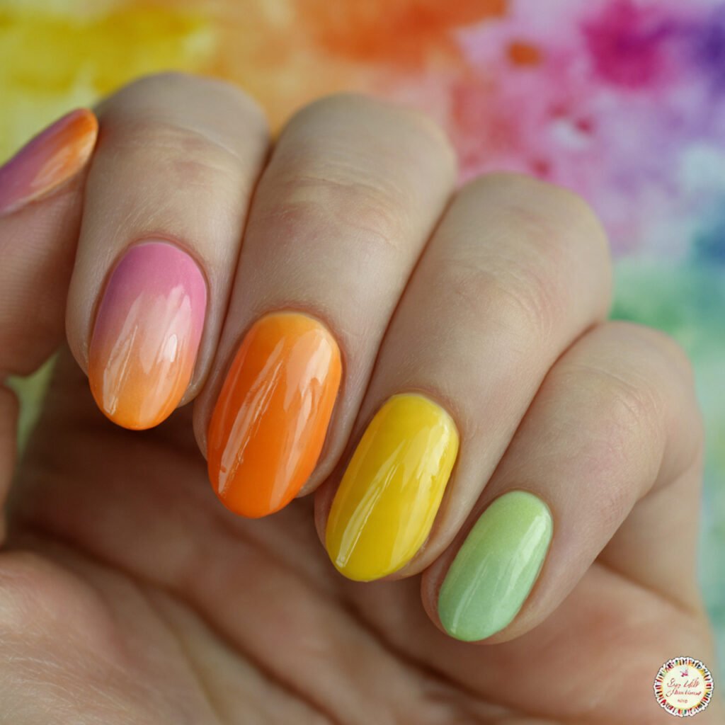 Pastel Rainbow Sequential Blend