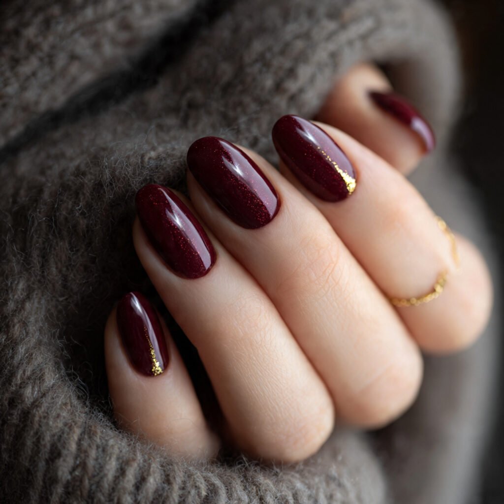 Burgundy Leo Nail Ideas