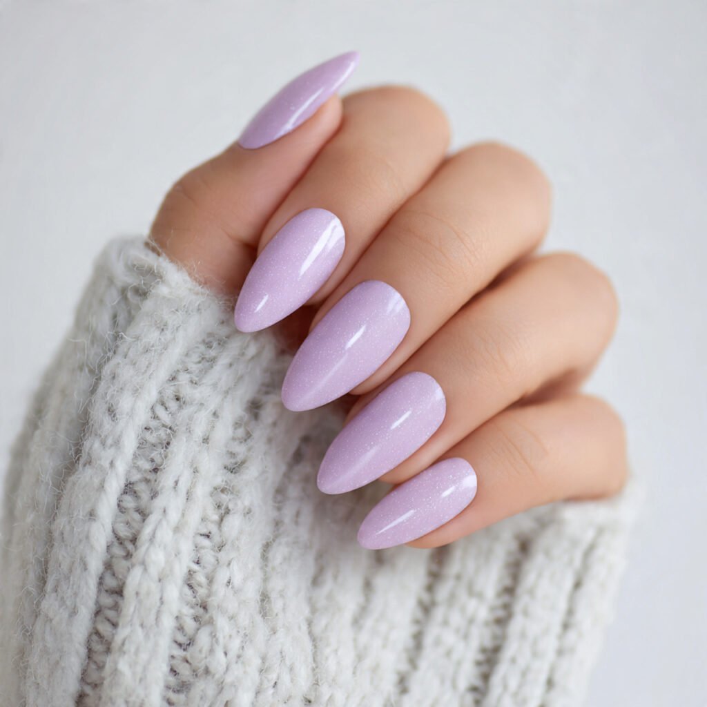 Lavender Summer Almond Nail Ideas