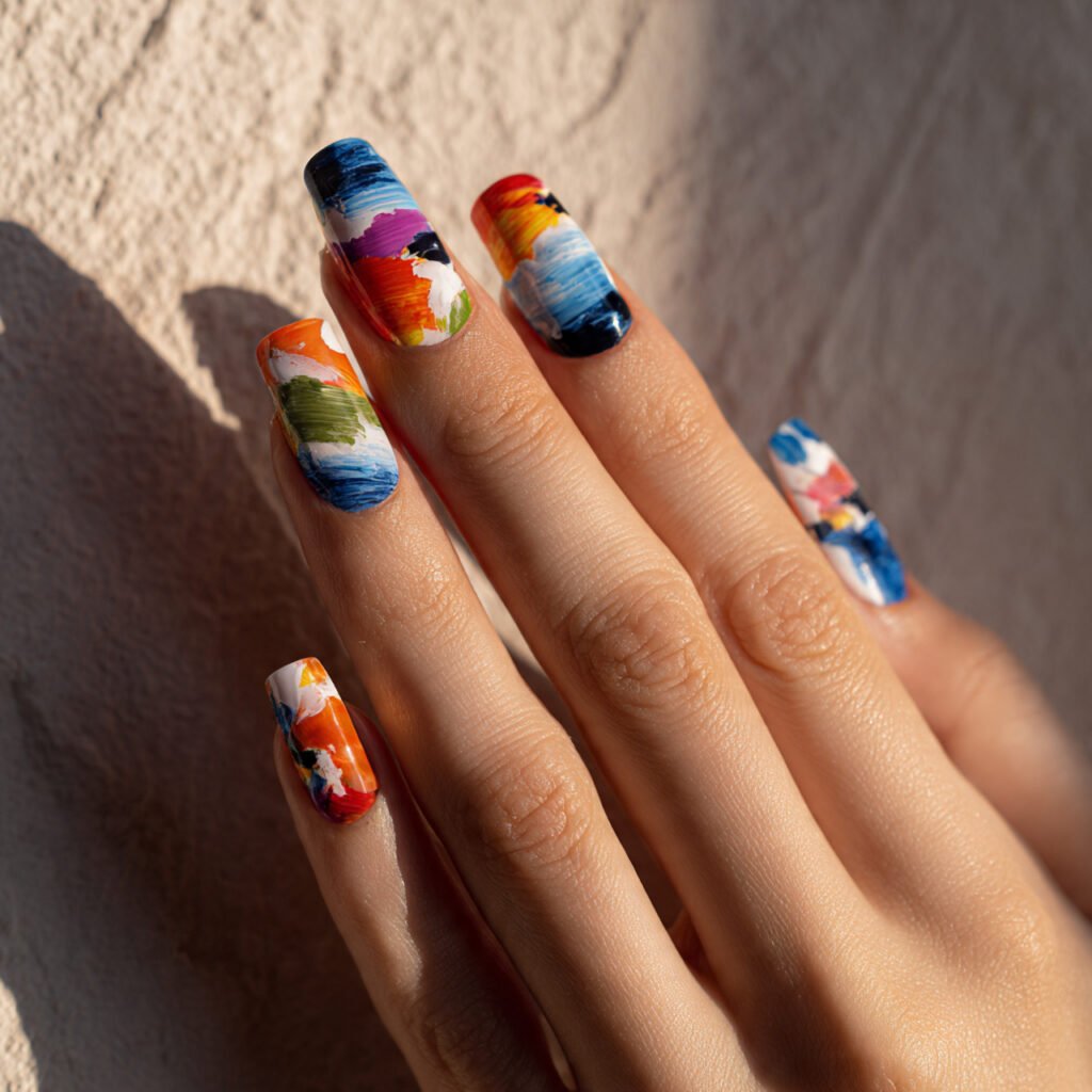 29 Stunning Nails Summer 2026 Ideas for Every Style and Mood 17 Fever Dream Abstract Nail Ideas