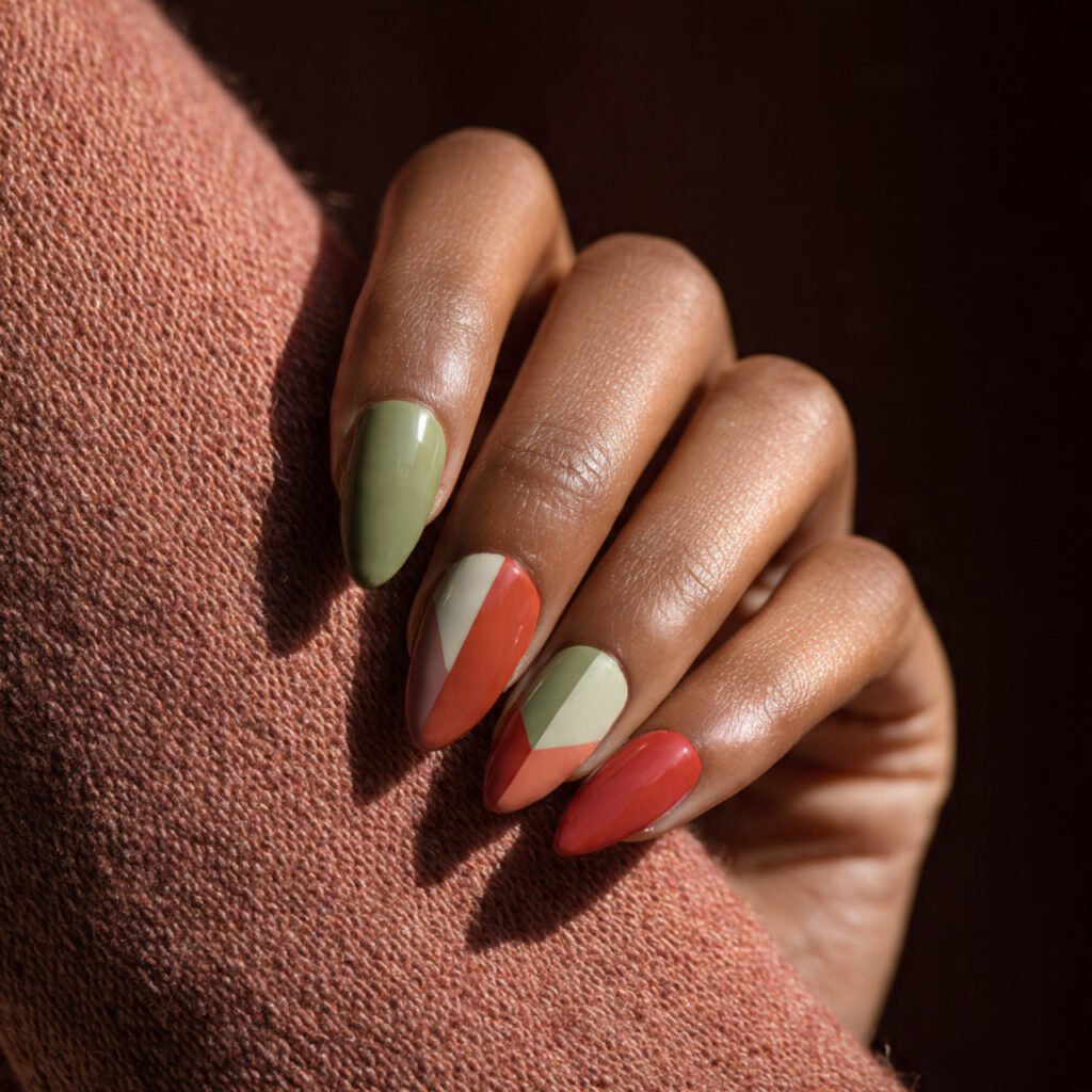 Geometric Almond Nail Ideas for Summer