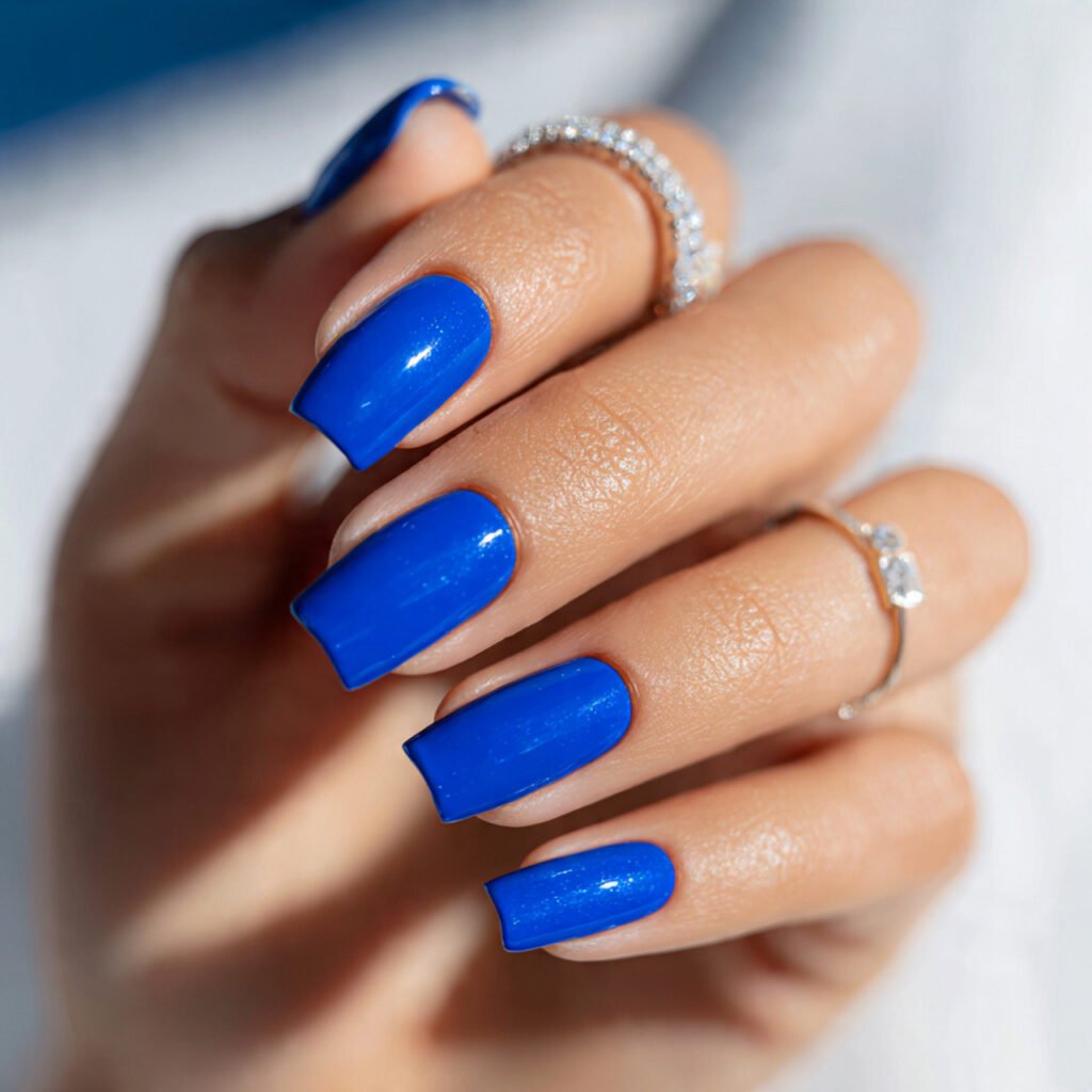 Electric Blue Summer Nail Ideas