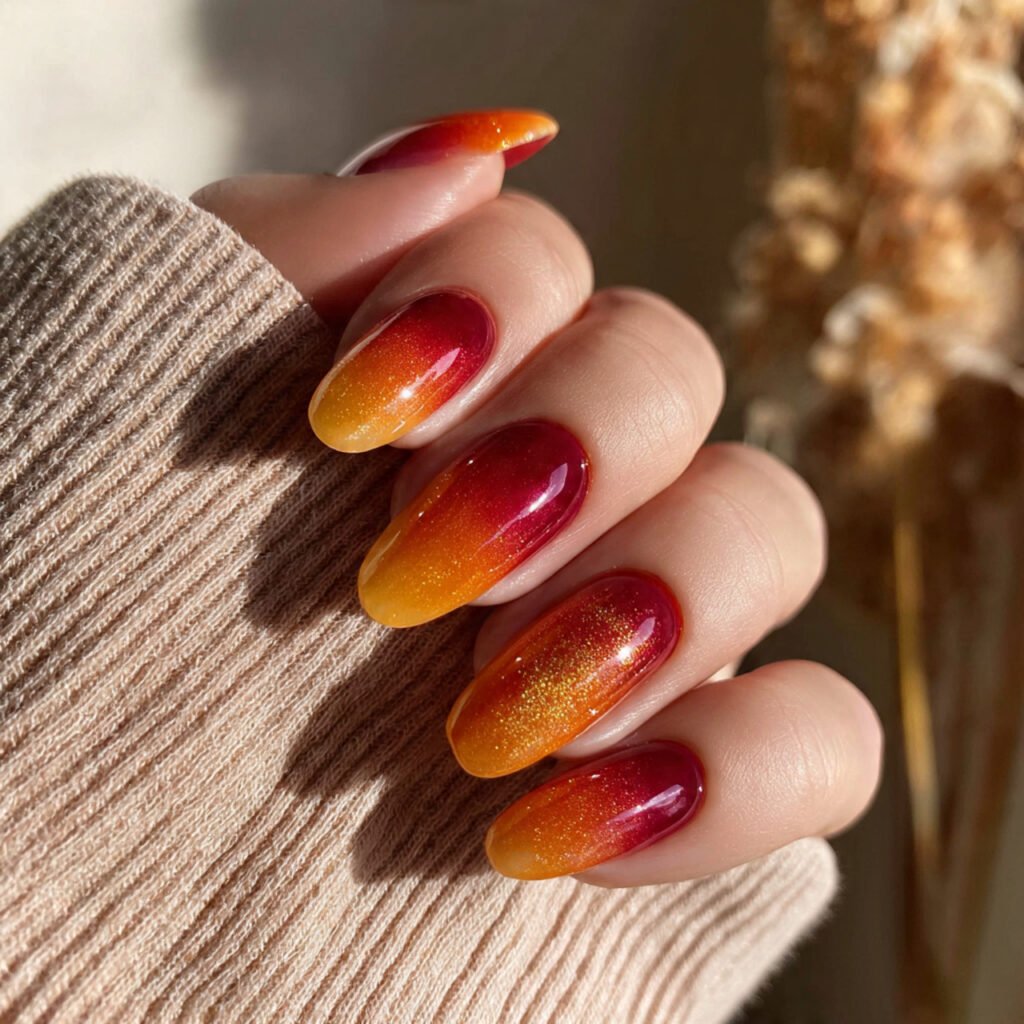 Leo Ombre Nail Ideas