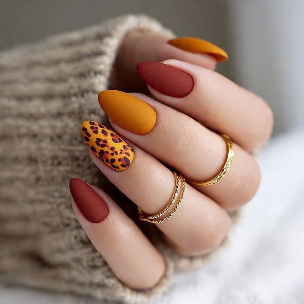 Matte Leo Nail Ideas