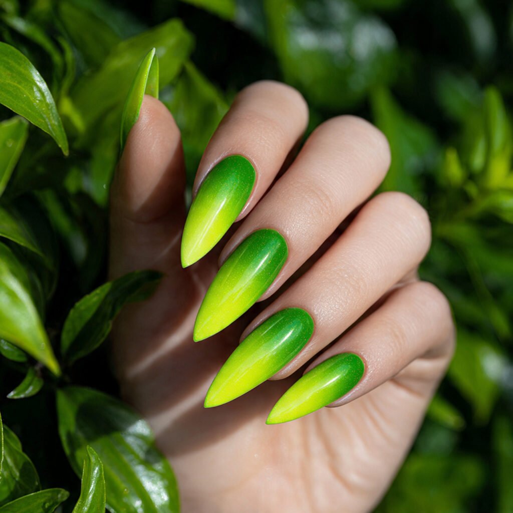 Emerald Green and Lime Brightness