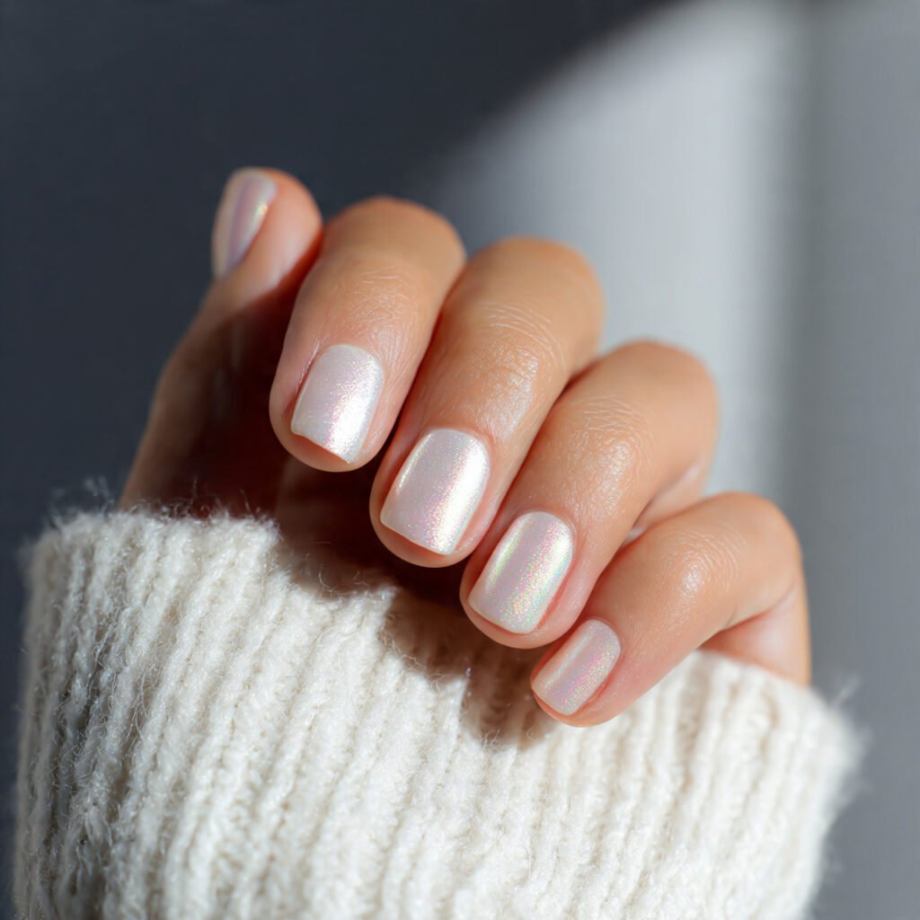 Discover 22 Creative Wow Nail Ideas for Your Next Look 3 Iridescent Pearl Glaze