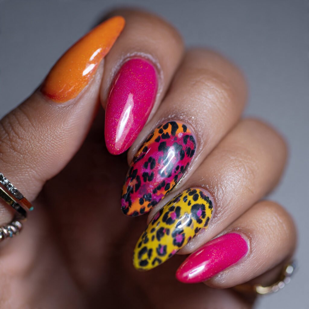Bold Leo Nail Art Ideas