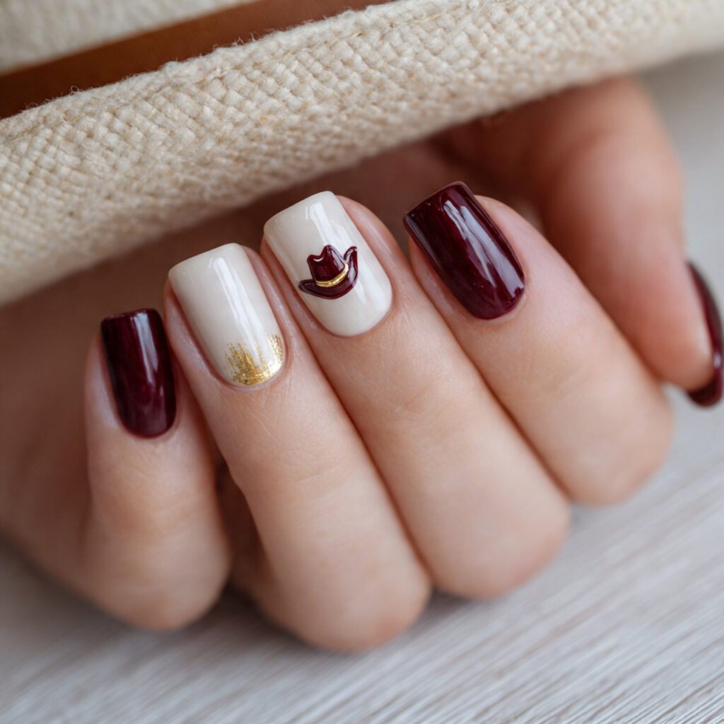 2 cowgirl nail ideas a close up photograph of medi