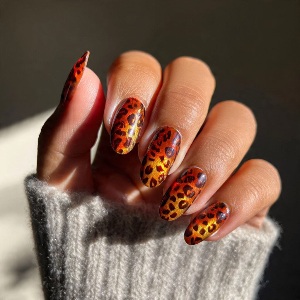 Animal Print Leo Nail Ideas