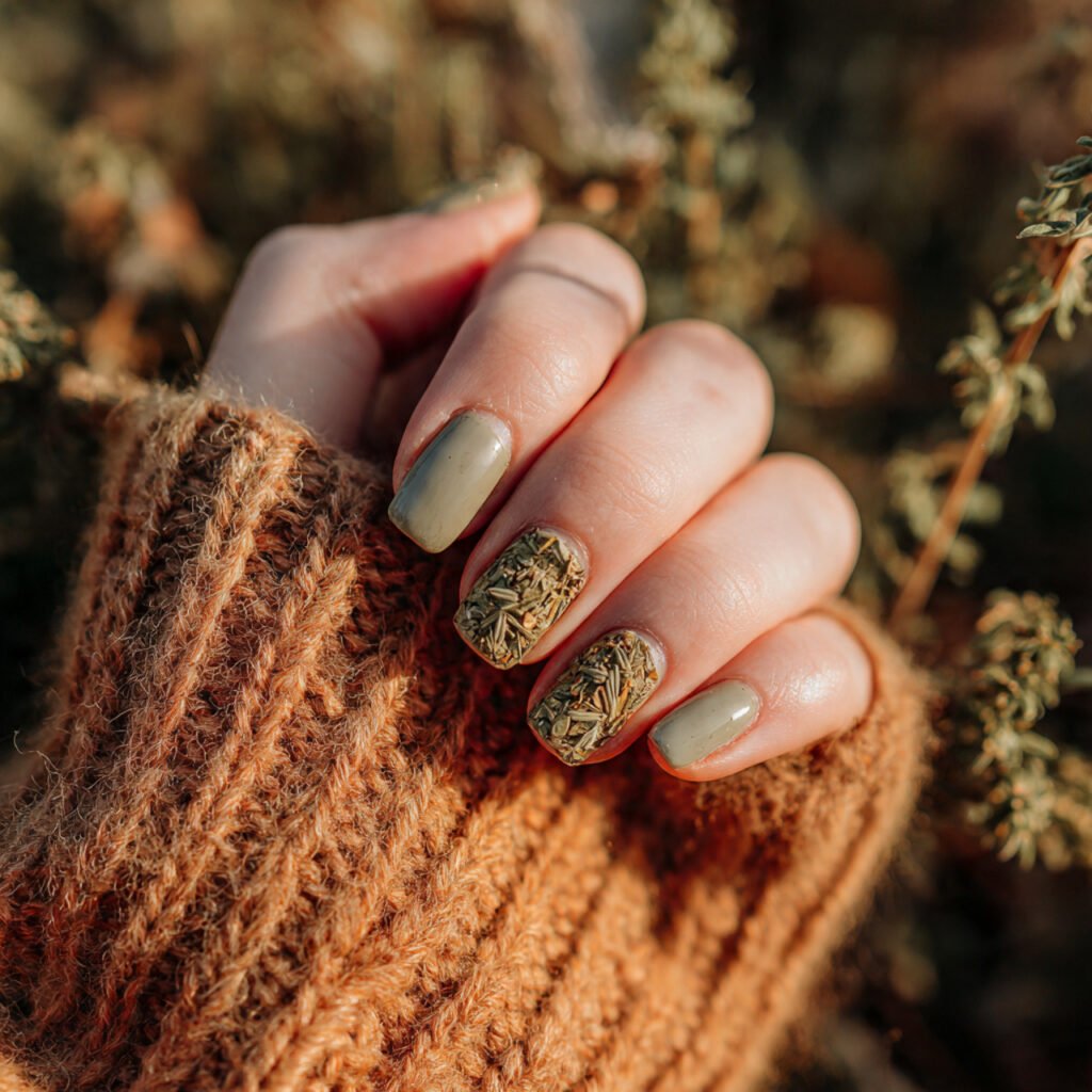 Dried Herb Nail Ideas