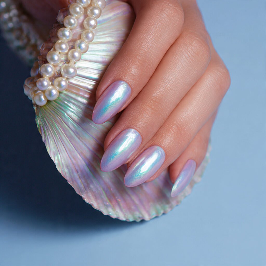 Iridescent pearl polish ideas
