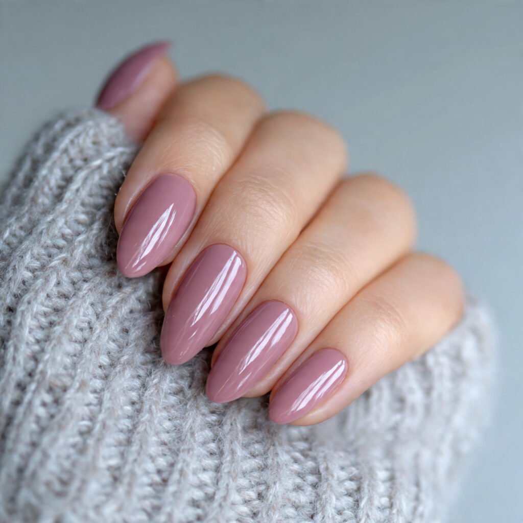 Mauve Pink Summer Nails