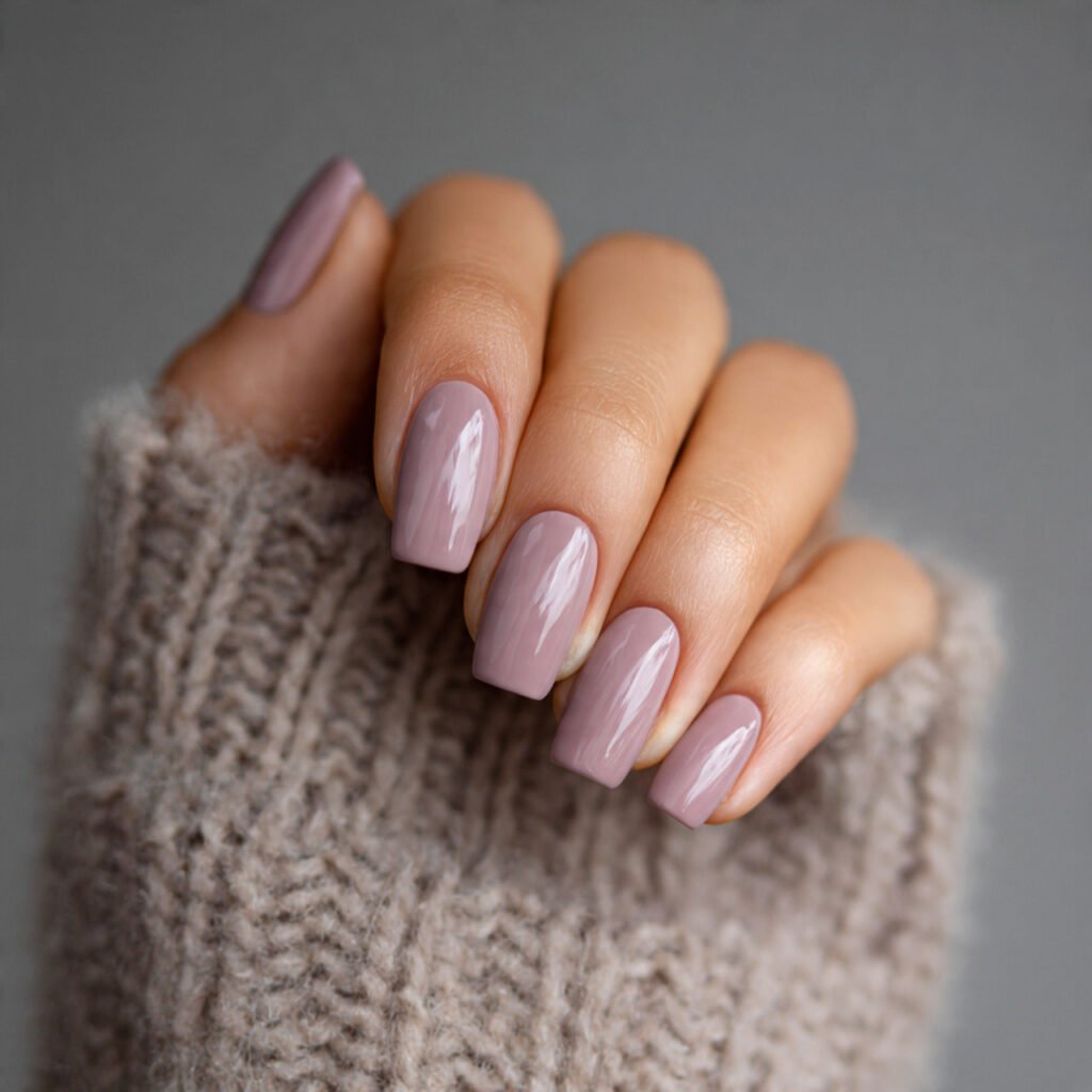 Muddy Mauve Nail Ideas