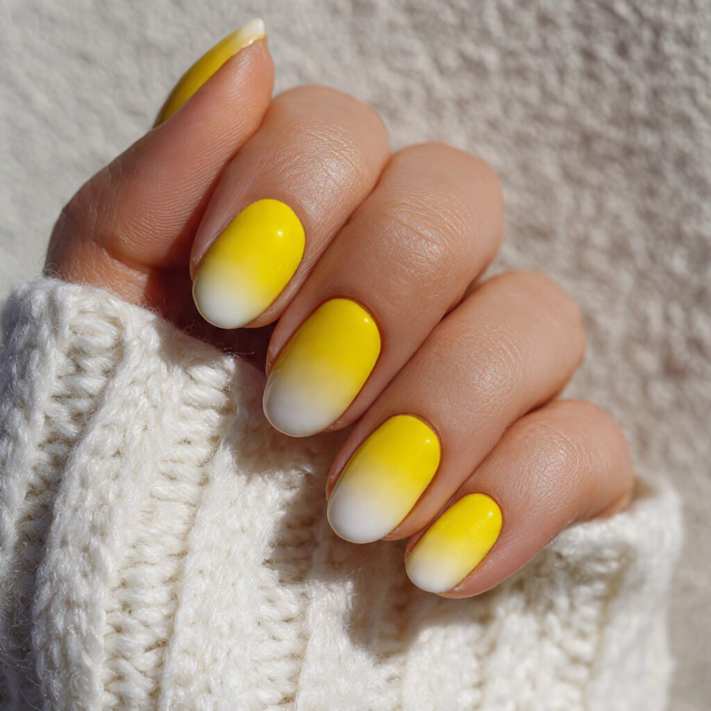Canary Yellow and White Crispness