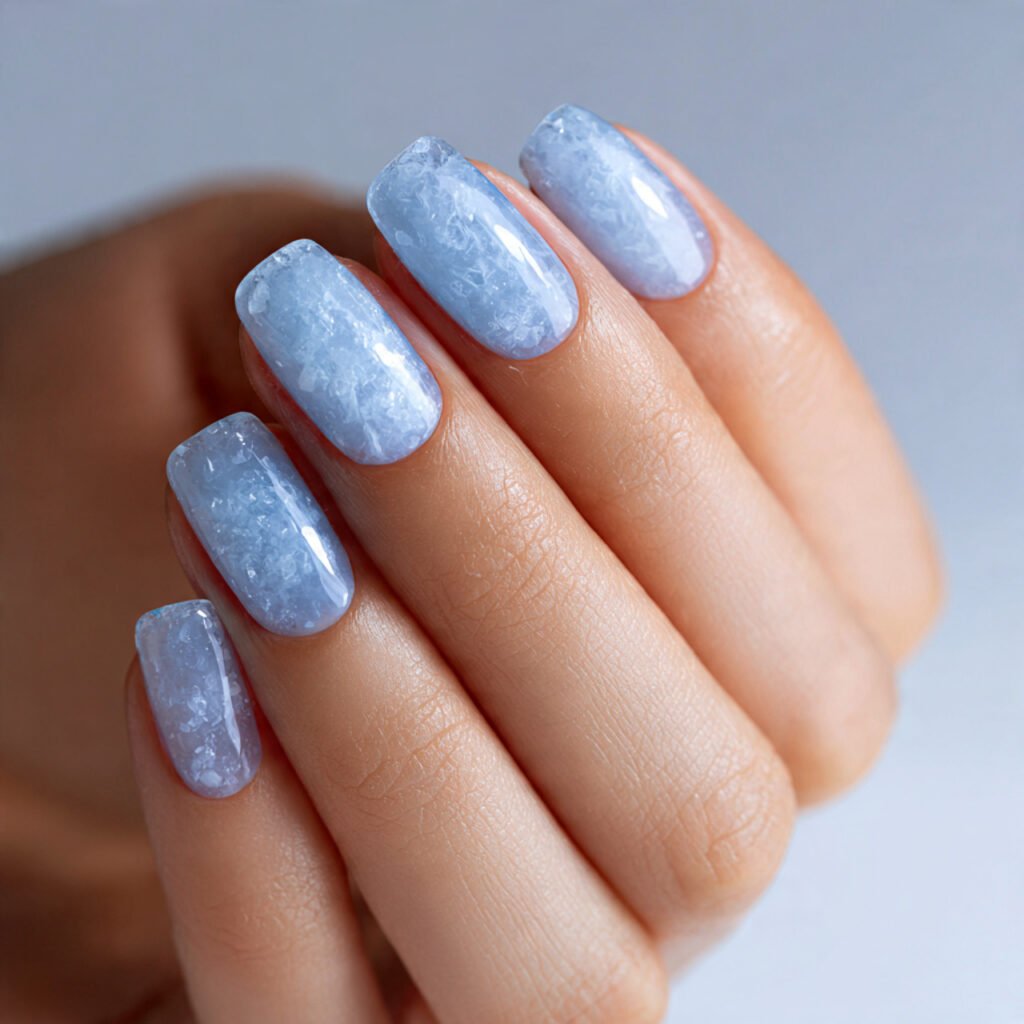 Ice Blue Nail Ideas