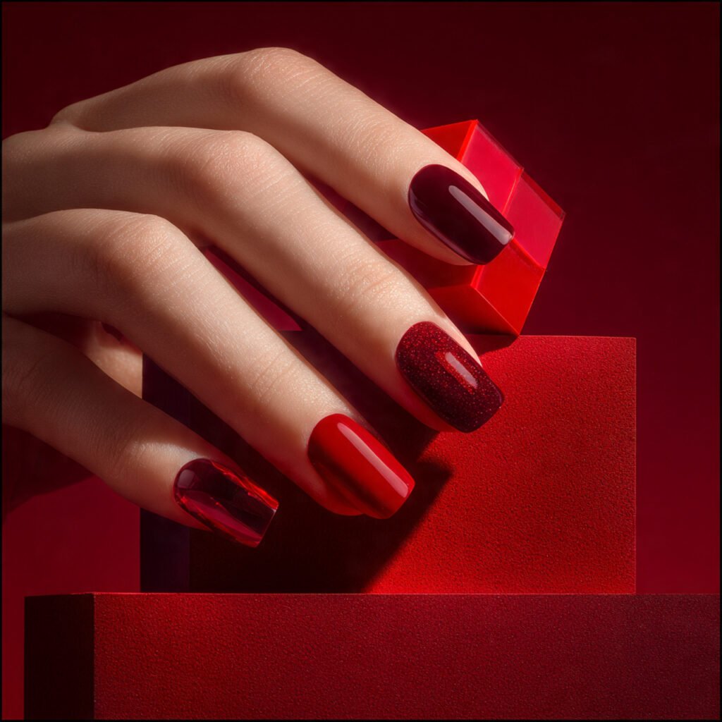 Discover 22 Creative Wow Nail Ideas for Your Next Look 20 Bold Red Sculpturalism