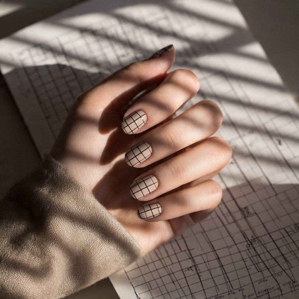 Sophisticated Matte Grid Pattern