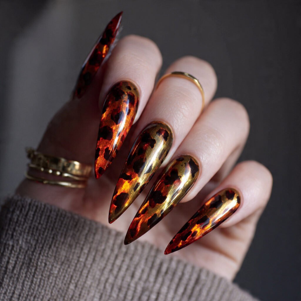 Leo Stiletto Nail Ideas