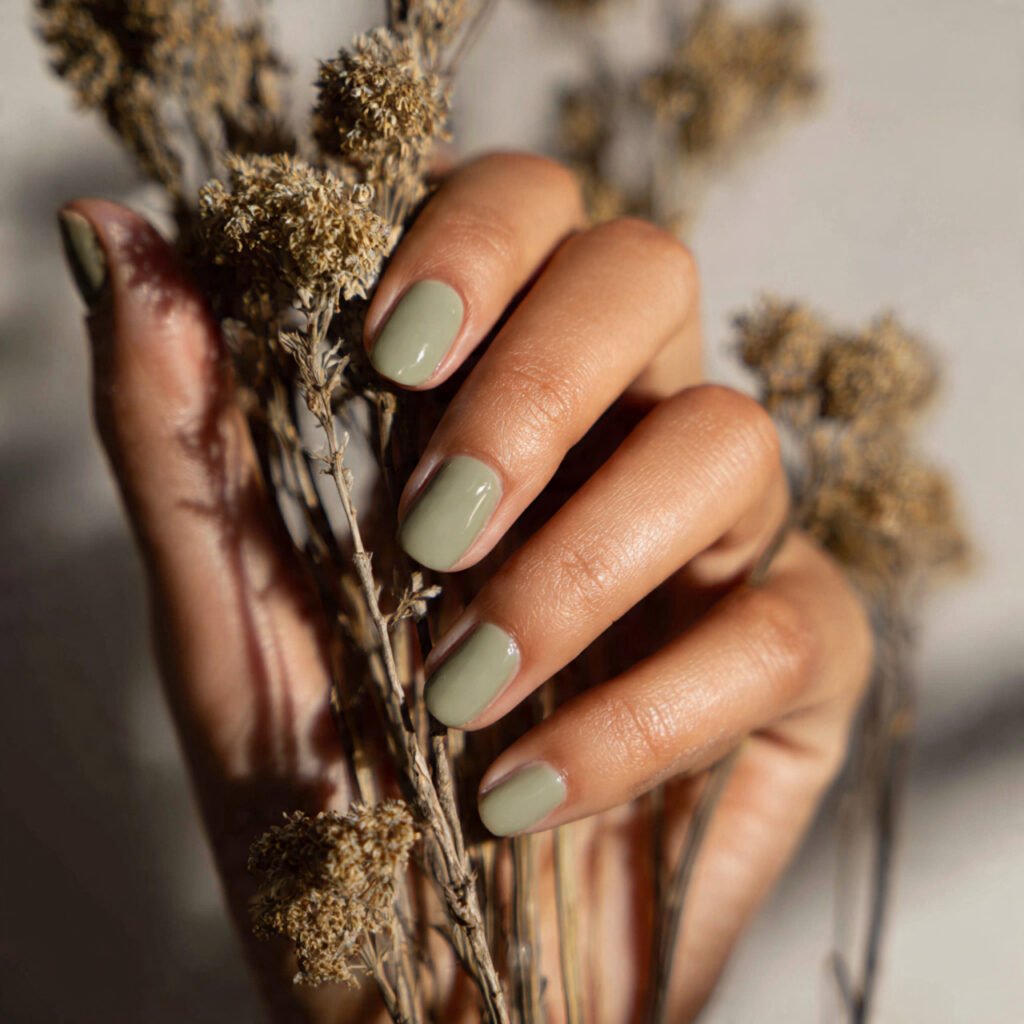 Soft Sage Nail Ideas