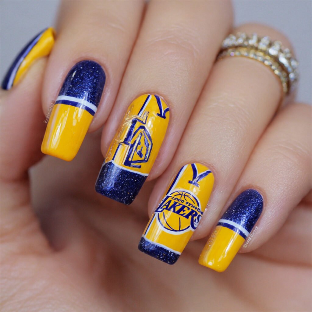 Sport Team Jersey Nails Ideas