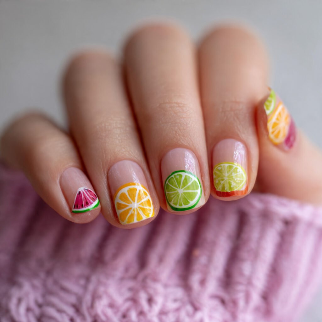 Vibrant Fruit Slice Concept