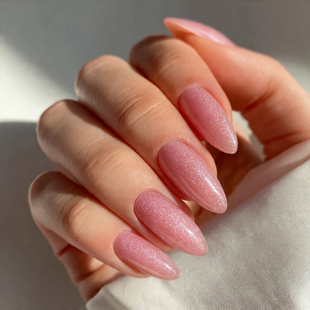 Pink Lemonade Almond Nail Ideas