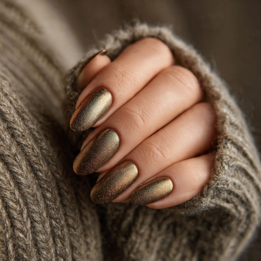 Antique Bronze Nail Ideas