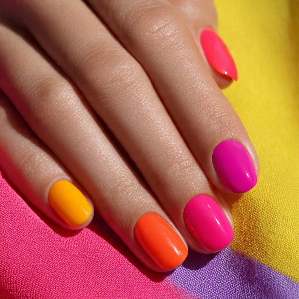 29 Stunning Nails Summer 2026 Ideas for Every Style and Mood 29 Electric Sorbet Nail Ideas