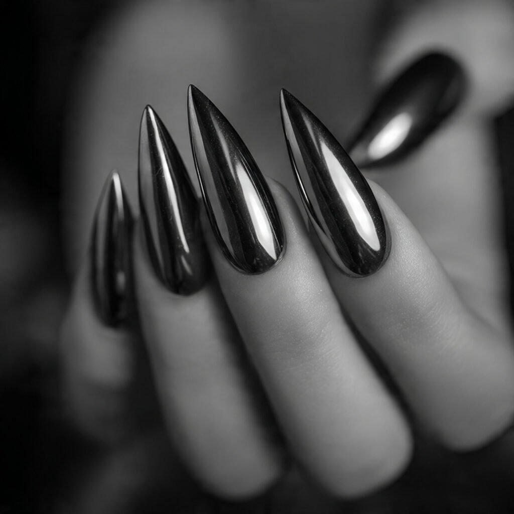 Discover 22 Creative Wow Nail Ideas for Your Next Look 4 Midnight Chrome Fusion