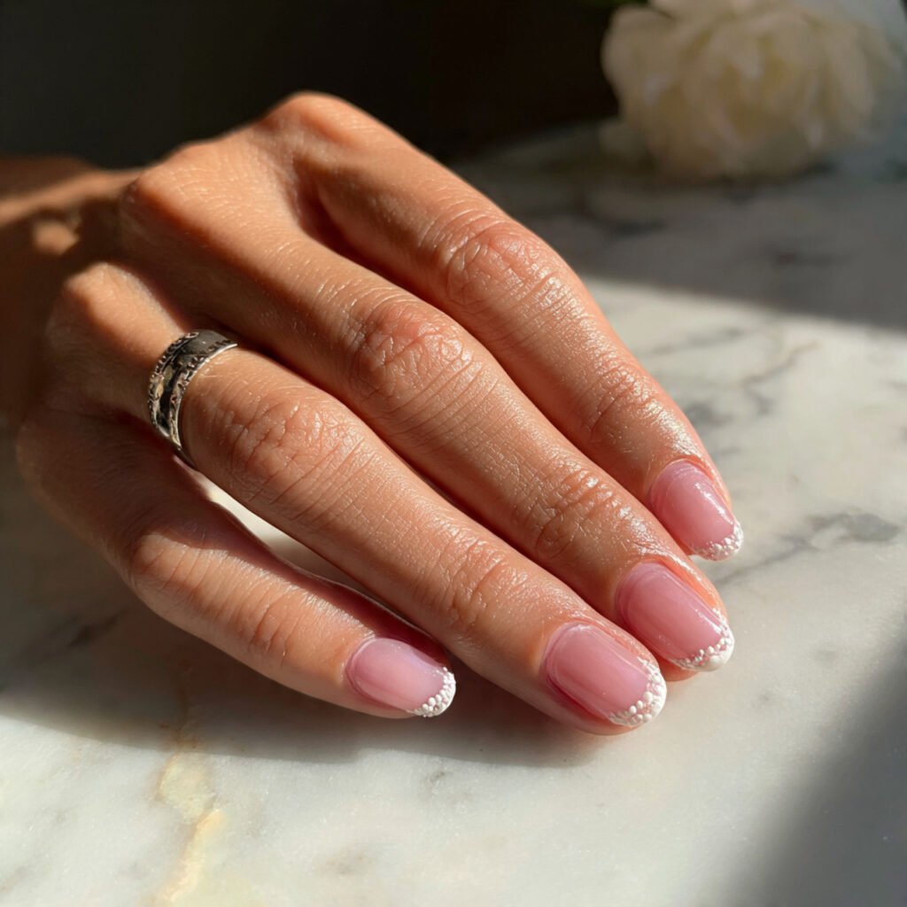 French Tip Dot Nail Ideas