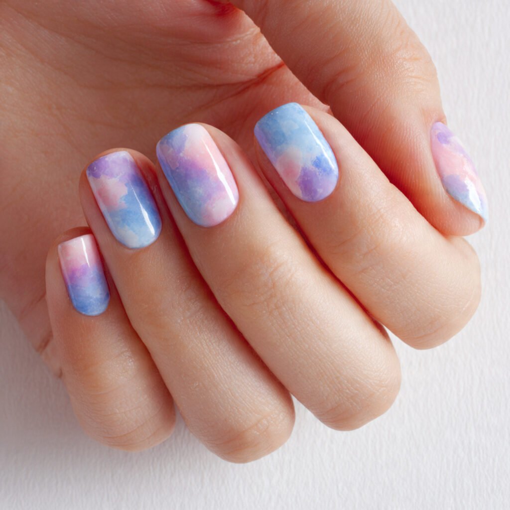 29 Stunning Nails Summer 2026 Ideas for Every Style and Mood 4 Watercolor Wash Nail Ideas