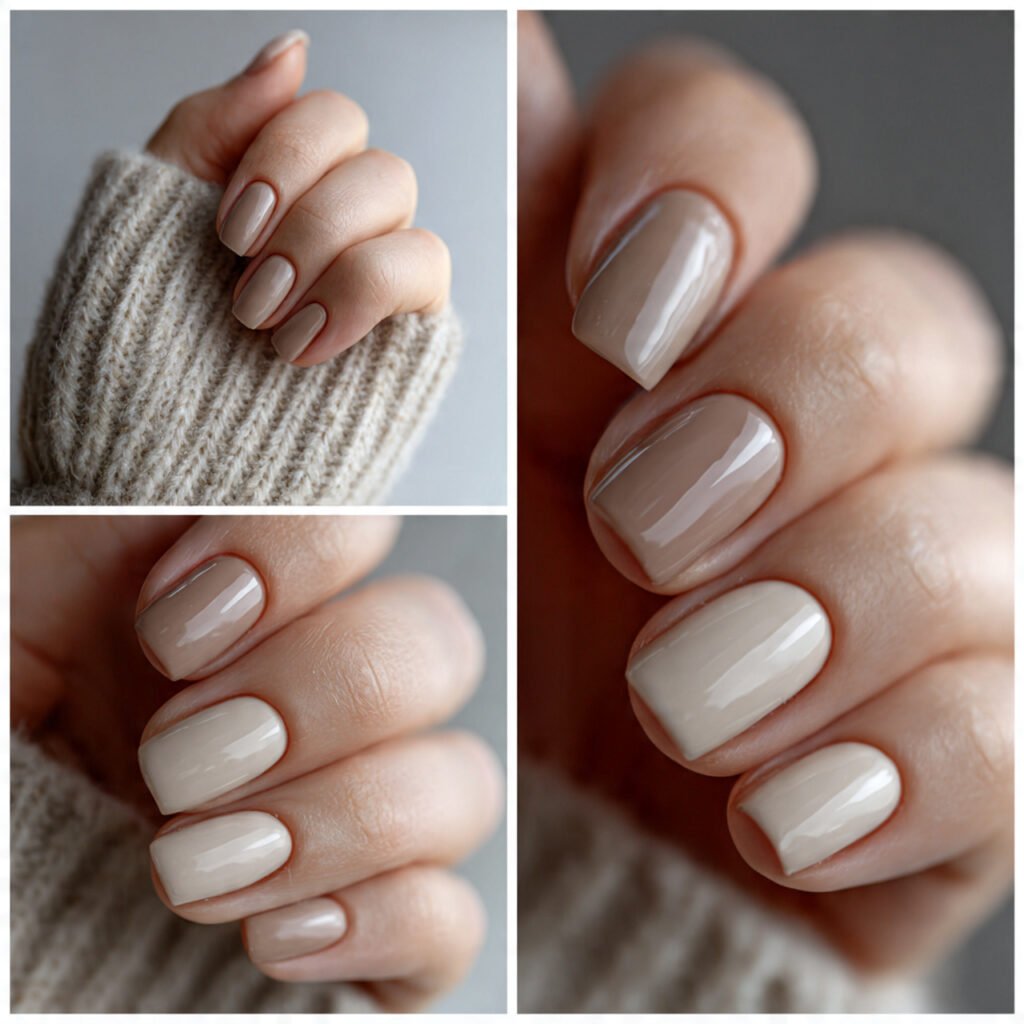 Neutral palette nail ideas