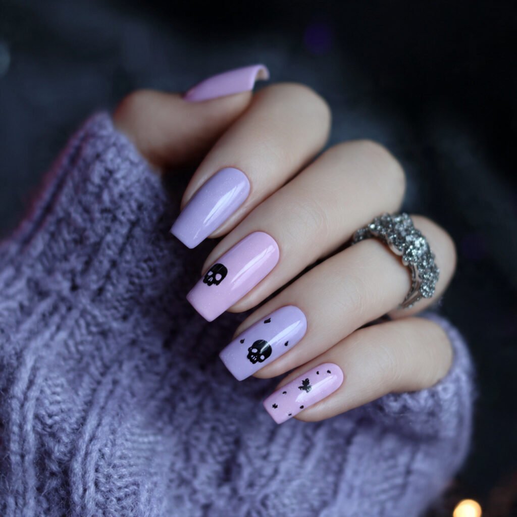 30 Best Halloween Nail Ideas for Every Vibe and Skill Level 31 Pastel Goth Halloween Nails