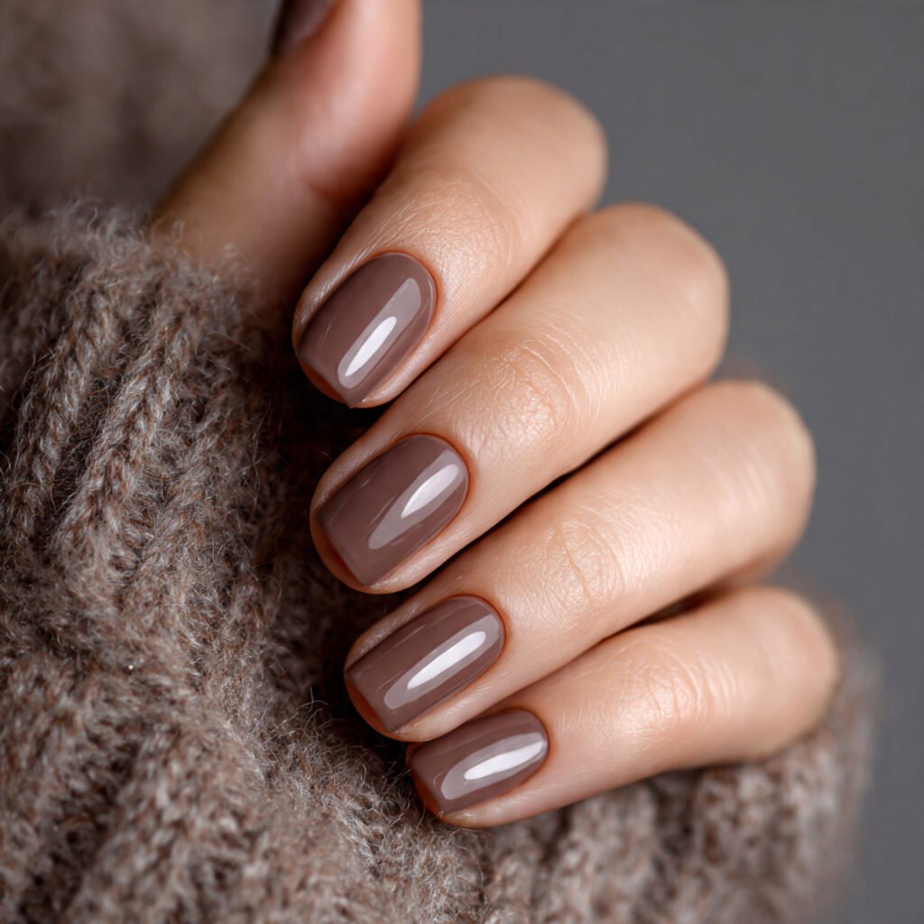25 Best Brown Nail Ideas That Are Totally Trending Right Now 27 Smoked Praline Nail Ideas