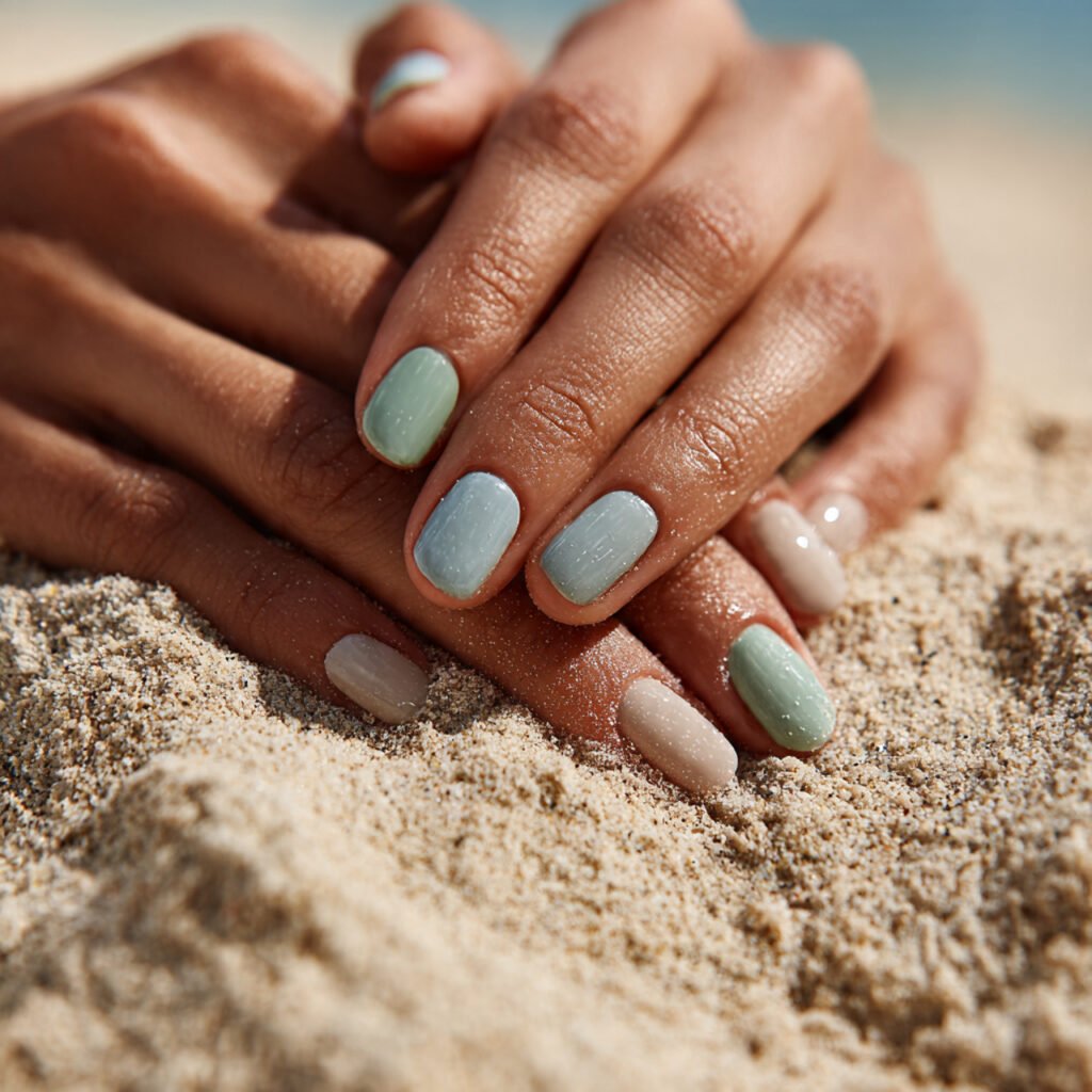25 Gorgeous End of Summer Nail Ideas You Will Absolutely Love 4 Late Summer Beach Nail Ideas