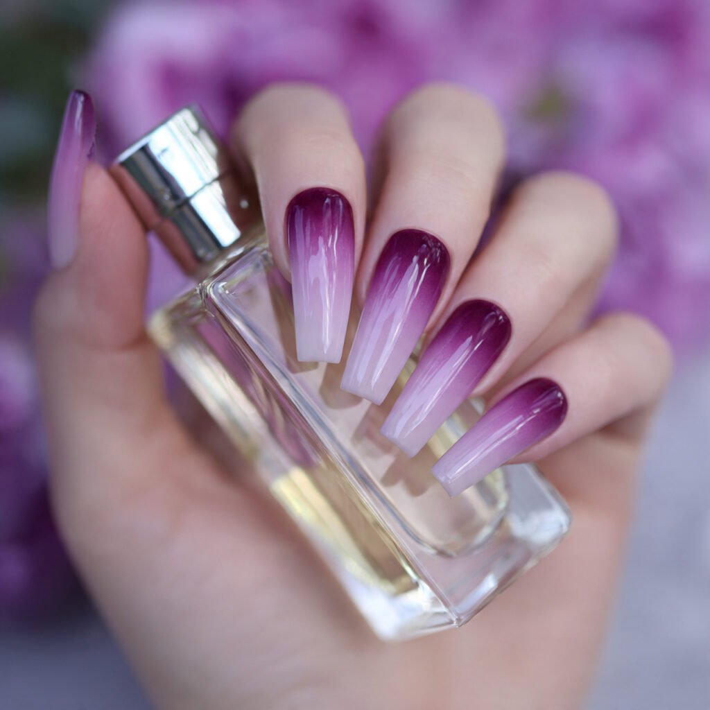 Lavender and Deep Purple Transition