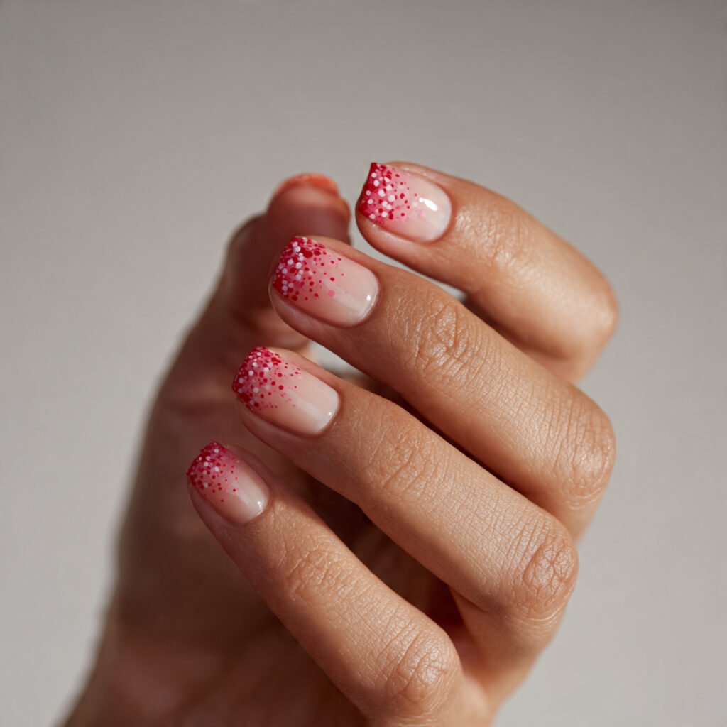Gradient Dot Nail Ideas