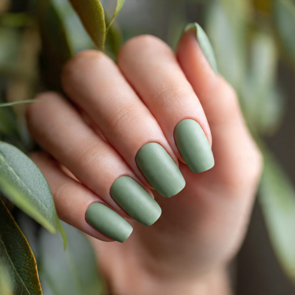 Sage green nail ideas