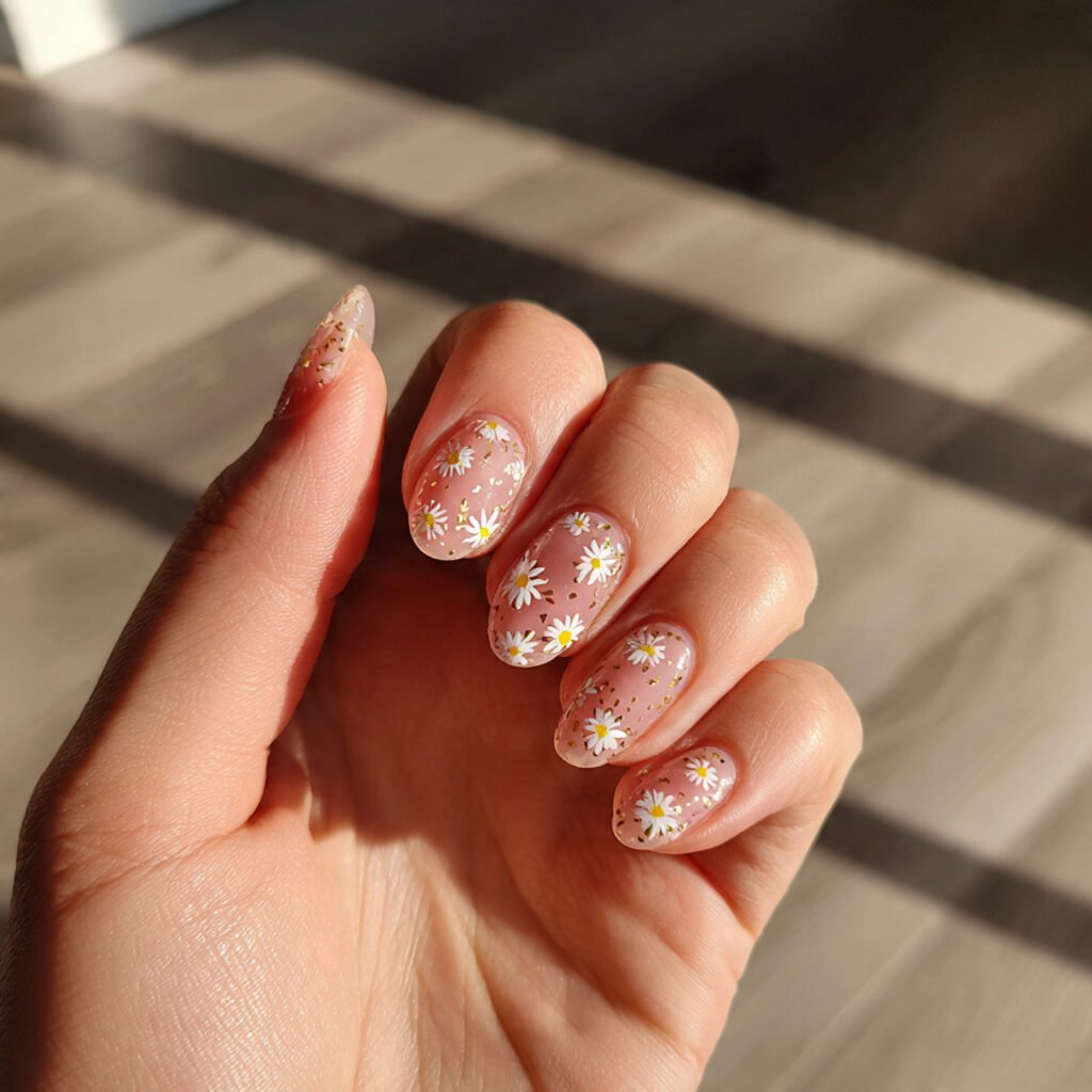 Dainty White Daisy Pattern