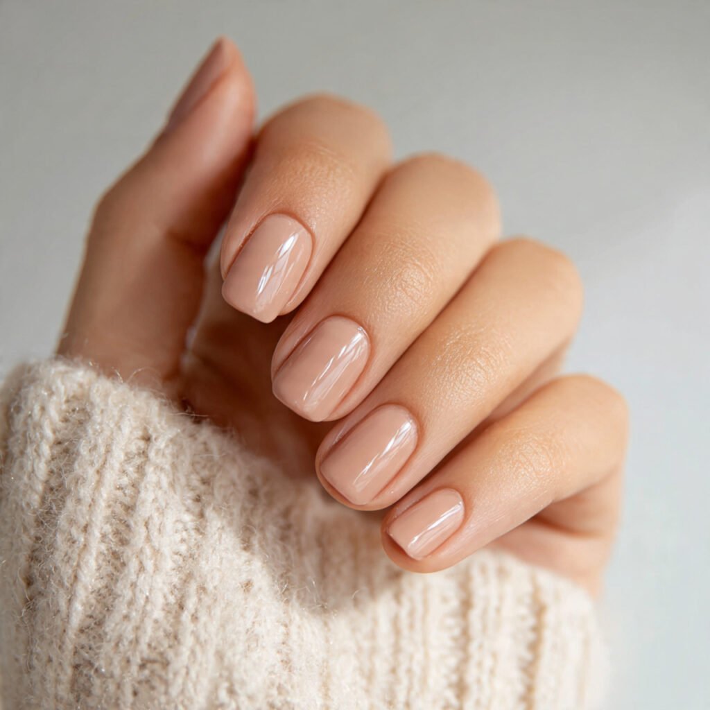 25 Best Brown Nail Ideas That Are Totally Trending Right Now 7 Hazelnut Cream Nail Ideas