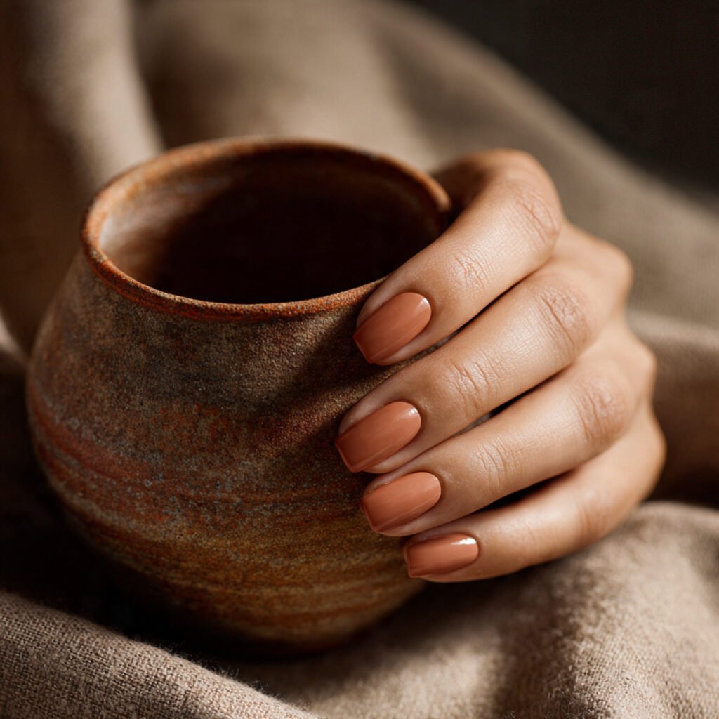Clay Toned Nail Ideas