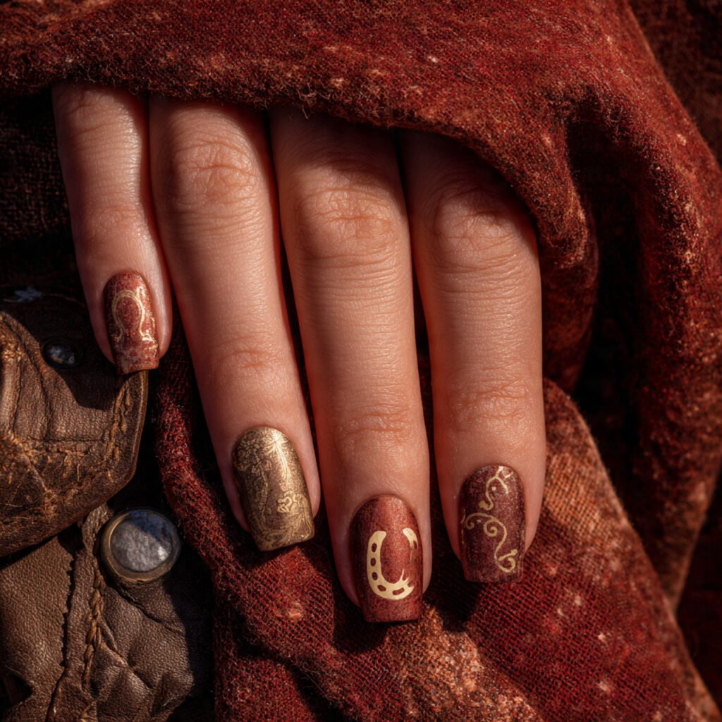 8 vintage western nail ideas a close up photograph