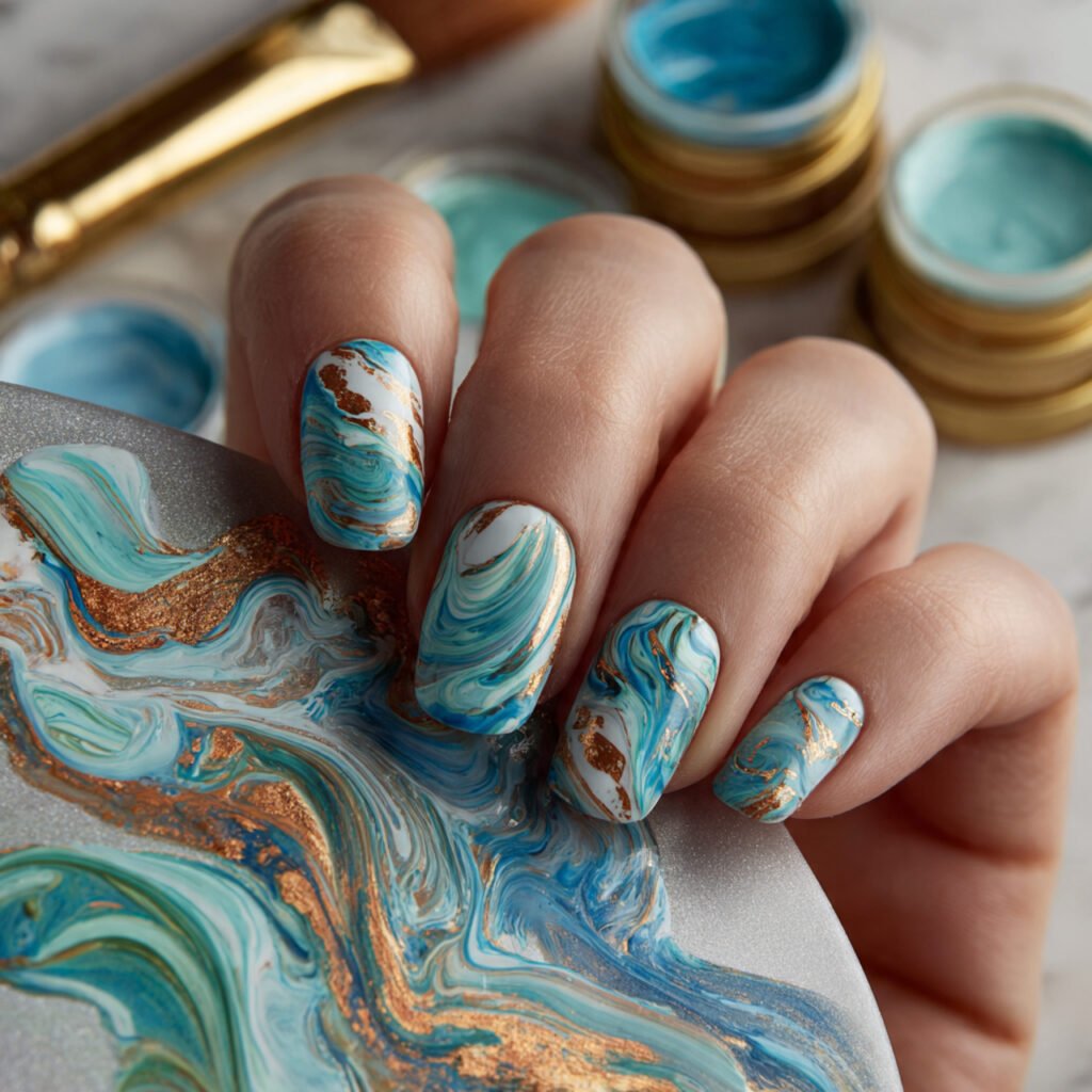 Abstract Fluid Swirl Look